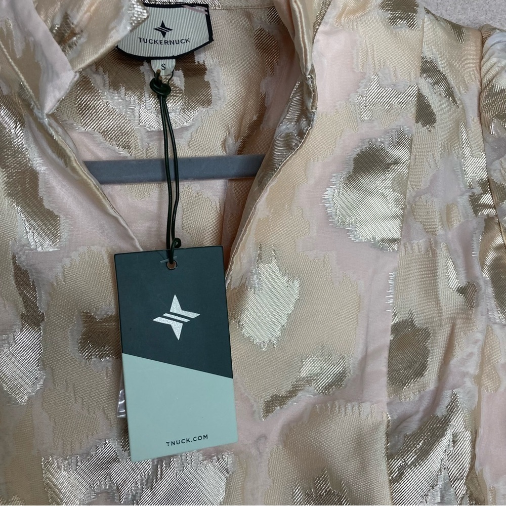 NEW Tuckernuck Palmerston Mini Dress Women’s XXS Champagne/Gold Party Cocktail - Picture 9 of 11